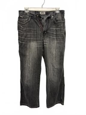 Distressed Enyce Men's Vintage Black Washed Jeans Size 34